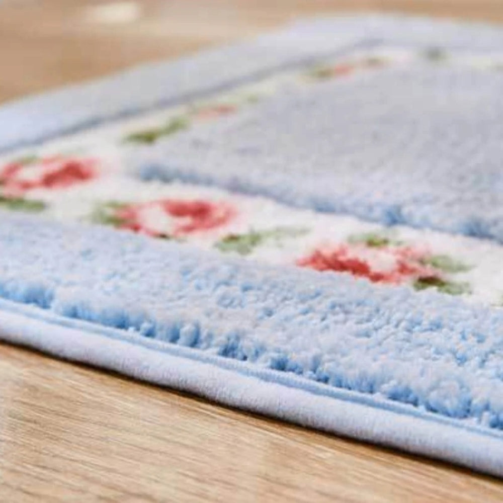 Elegant Floral Bath Mat | Soft Microfiber with Non-Slip Backing | Absorbent Bathroom Rug for Ultimate Comfort 5