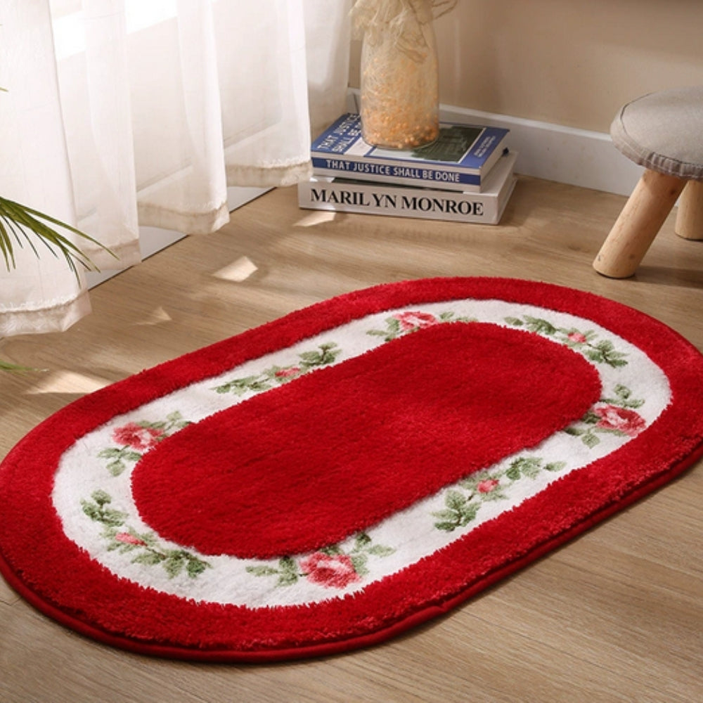 Elegant Floral Bath Mat | Soft Microfiber with Non-Slip Backing | Absorbent Bathroom Rug for Ultimate Comfort 8