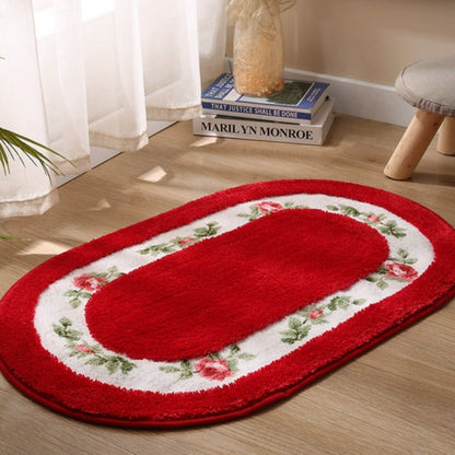 Elegant Floral Bath Mat | Soft Microfiber with Non-Slip Backing | Absorbent Bathroom Rug for Ultimate Comfort 8