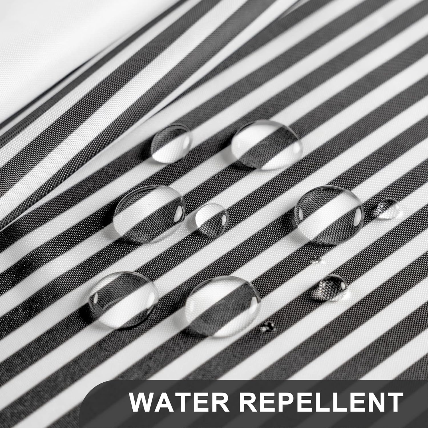 Elegant Stripe Shower Curtain with Unique Artwork & Rust-Resistant Rings for Luxurious Bathroom Decor 3