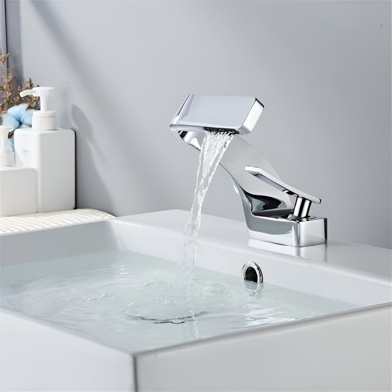 Elegant Waterfall Bathroom Sink Faucet with Eco-Friendly Design | Premium Brass Construction for Modern Homes 11