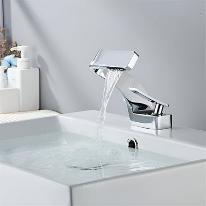 Elegant Waterfall Bathroom Sink Faucet with Eco-Friendly Design | Premium Brass Construction for Modern Homes 11