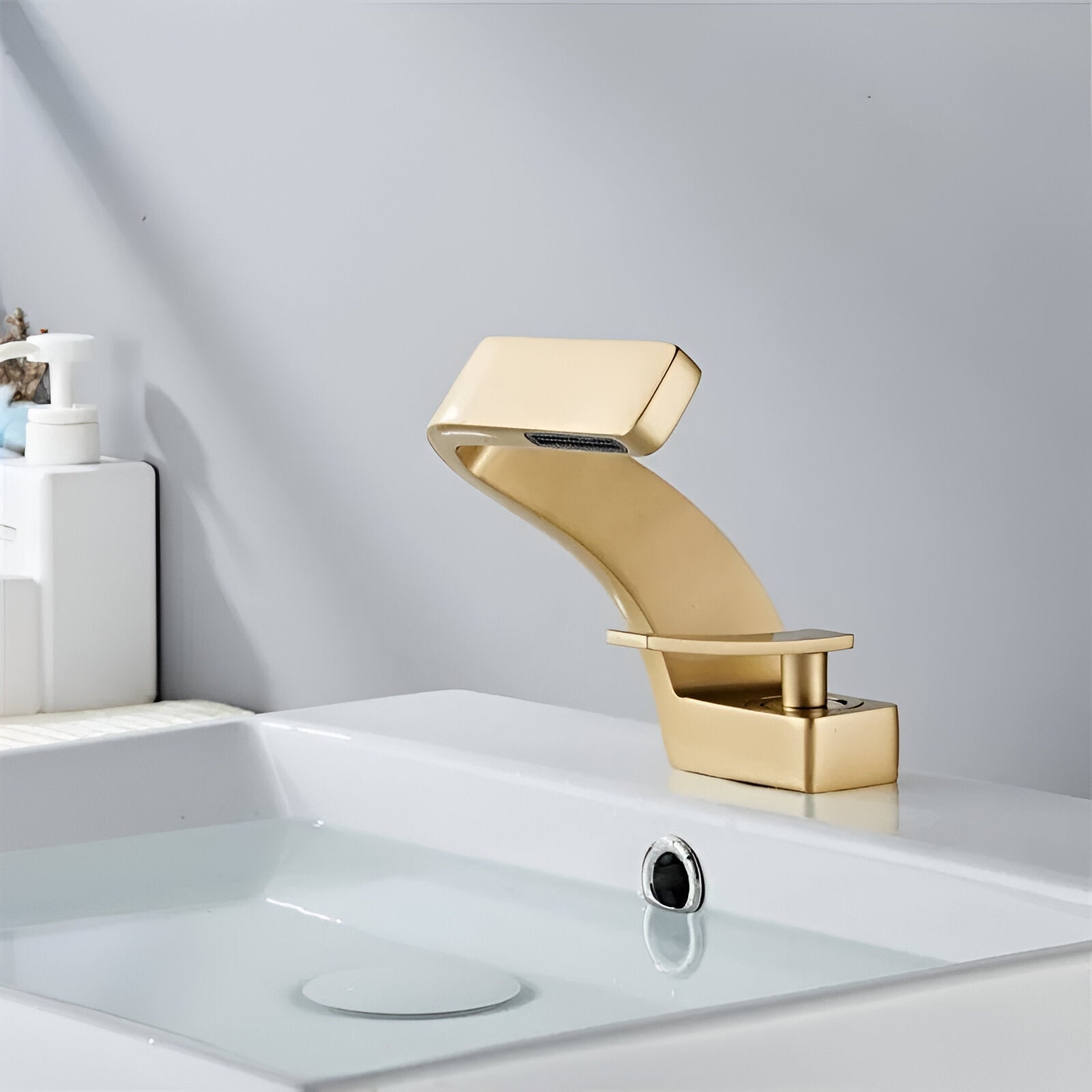 Elegant Waterfall Bathroom Sink Faucet with Eco-Friendly Design | Premium Brass Construction for Modern Homes 3
