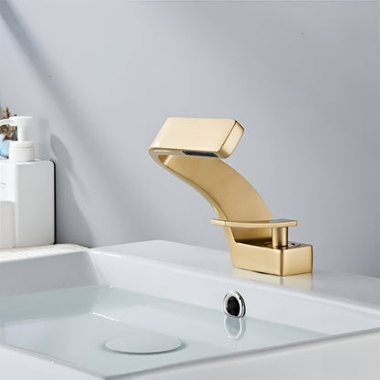 Elegant Waterfall Bathroom Sink Faucet with Eco-Friendly Design | Premium Brass Construction for Modern Homes 3