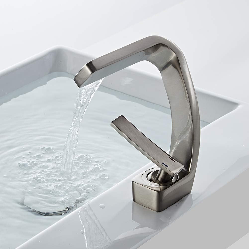 Elegant Waterfall Bathroom Sink Faucet with Eco-Friendly Design | Premium Brass Construction for Modern Homes 5