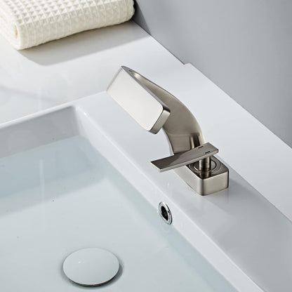 Elegant Waterfall Bathroom Sink Faucet with Eco-Friendly Design | Premium Brass Construction for Modern Homes 6