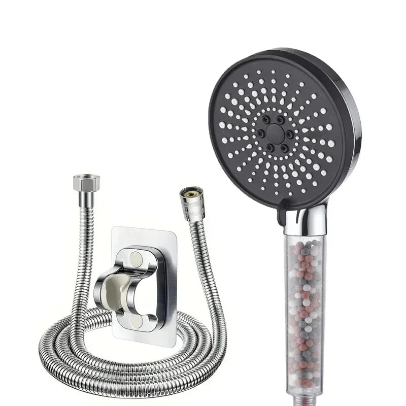 Filtered Shower Head | Handheld High Pressure Shower Head with 5-Speed Adjustment | Negative Ion Technology for Softened Water 10