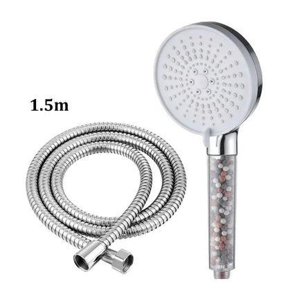 Filtered Shower Head | Handheld High Pressure Shower Head with 5-Speed Adjustment | Negative Ion Technology for Softened Water 11