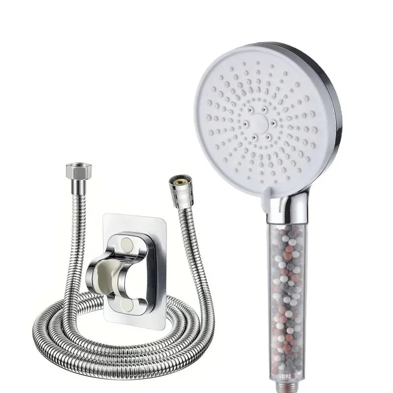 Filtered Shower Head | Handheld High Pressure Shower Head with 5-Speed Adjustment | Negative Ion Technology for Softened Water 12