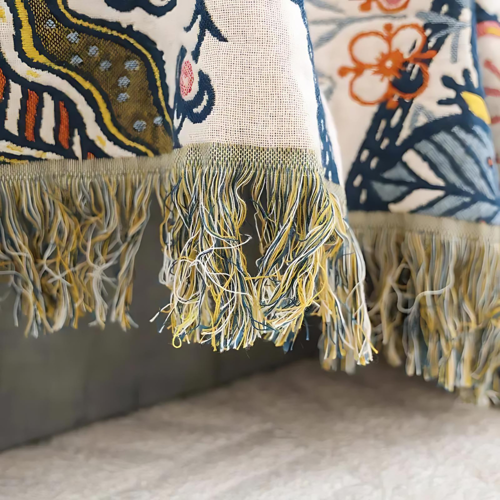 Floral Cotton Blanket | Reversible Design | Elegant All-Season Throw 3