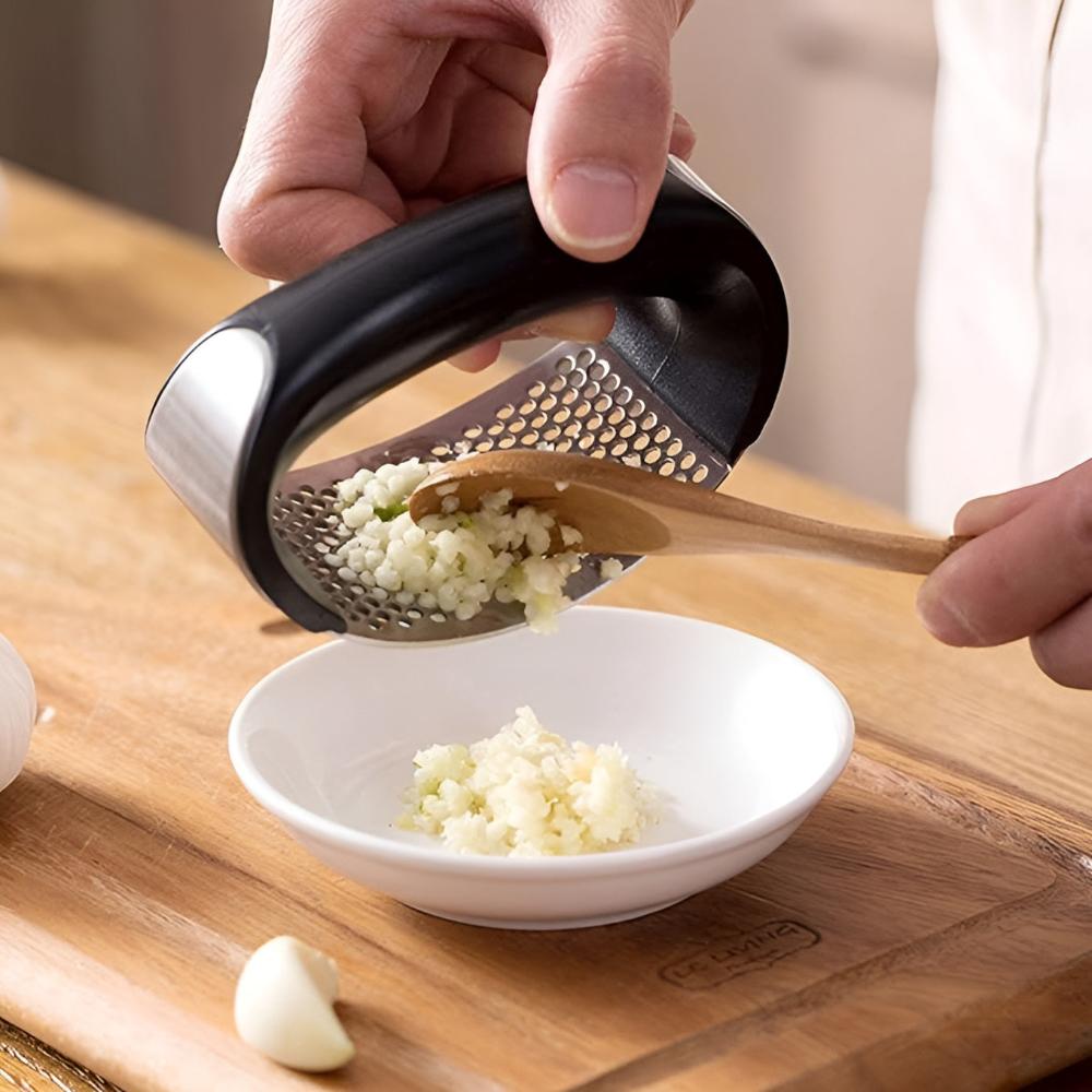 Garlic Squeezer Stainless Steel Easy Press Mess-Free Cooking Tool 0
