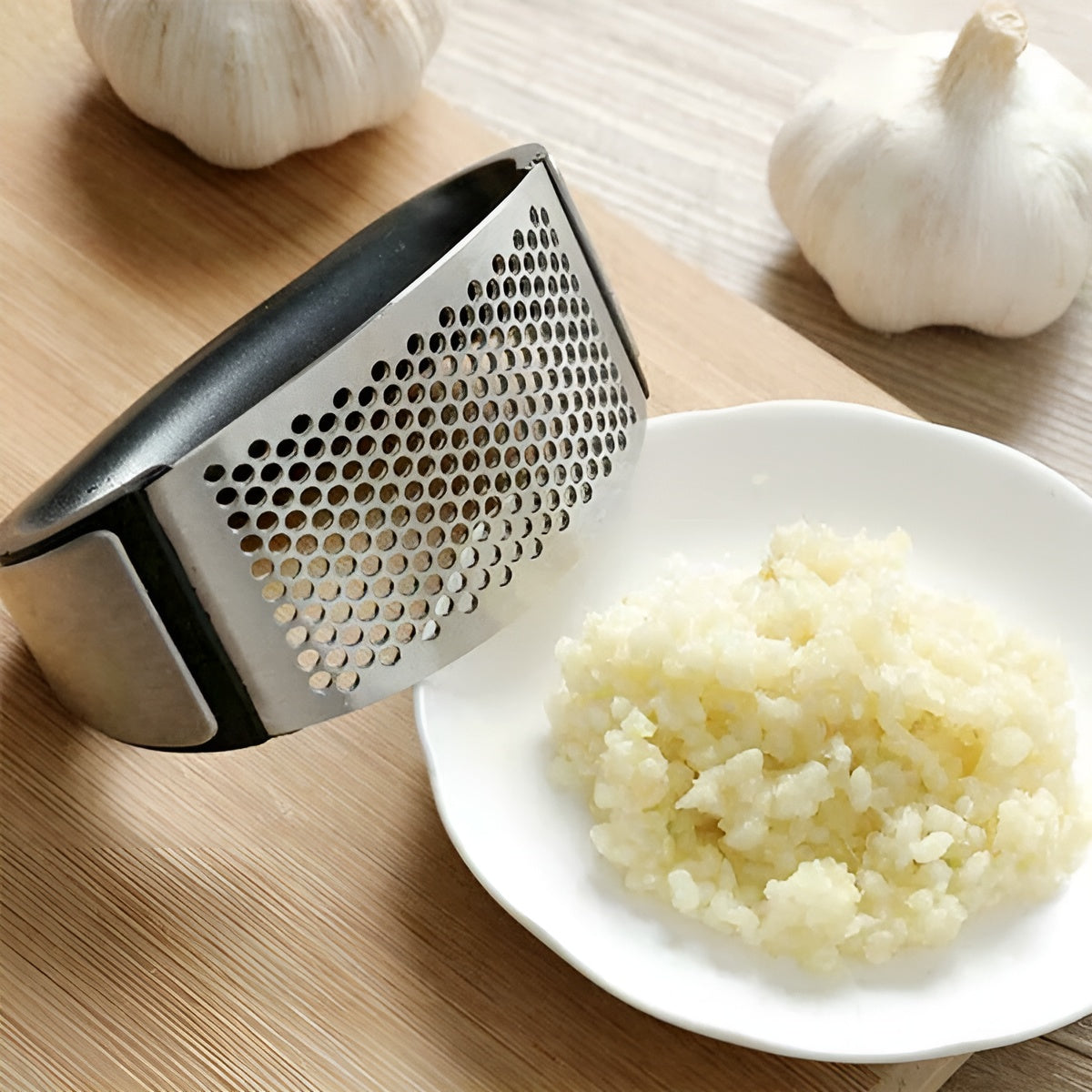 Garlic Squeezer Stainless Steel Easy Press Mess-Free Cooking Tool 3