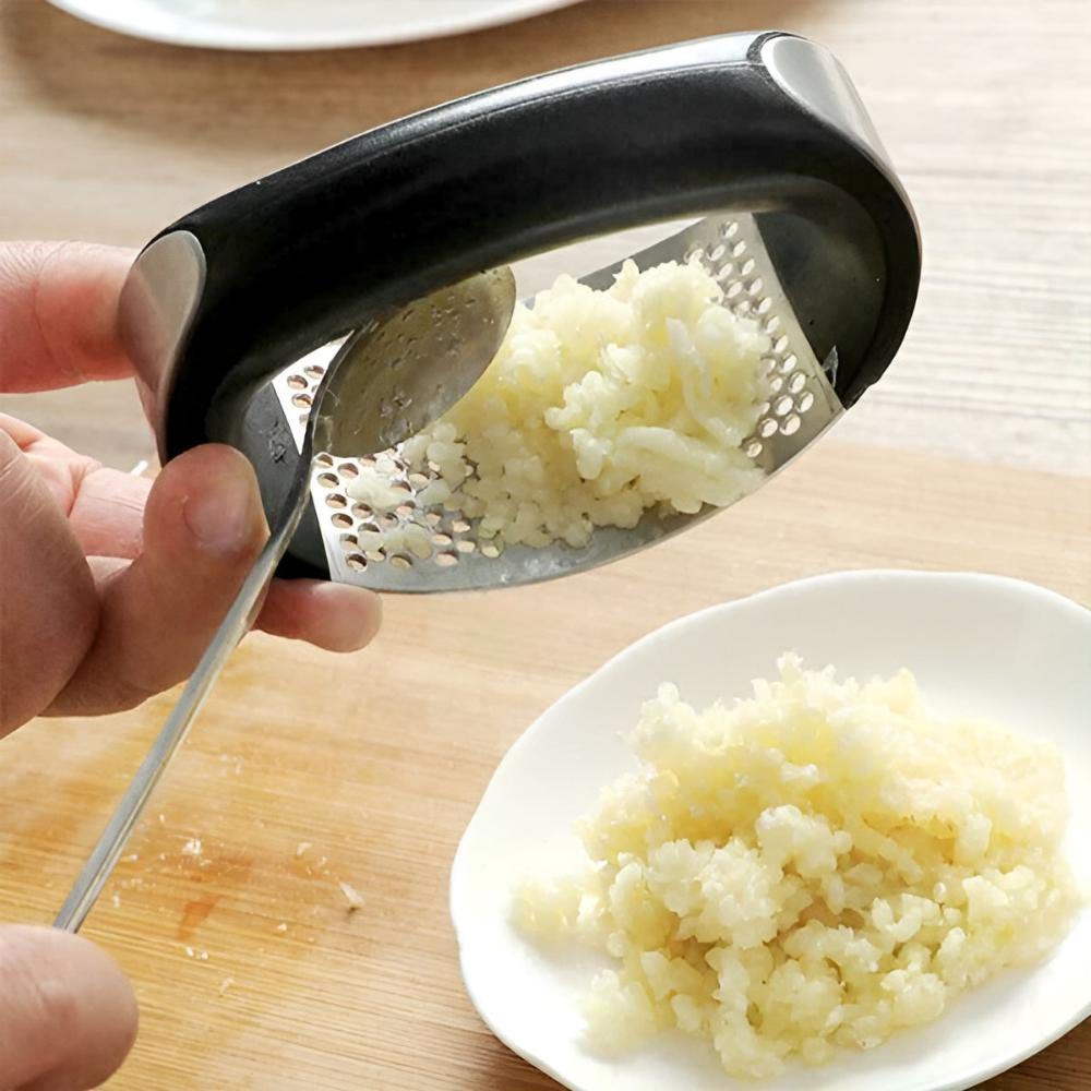 Garlic Squeezer Stainless Steel Easy Press Mess-Free Cooking Tool 4