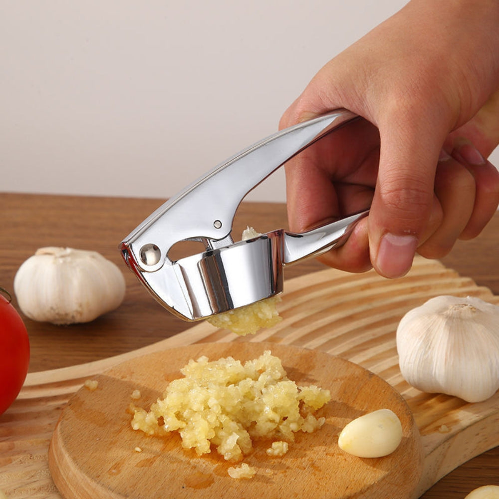 Garlic Squeezer Stainless Steel Ergonomic Non-Slip Handle for Easy Mincing 1