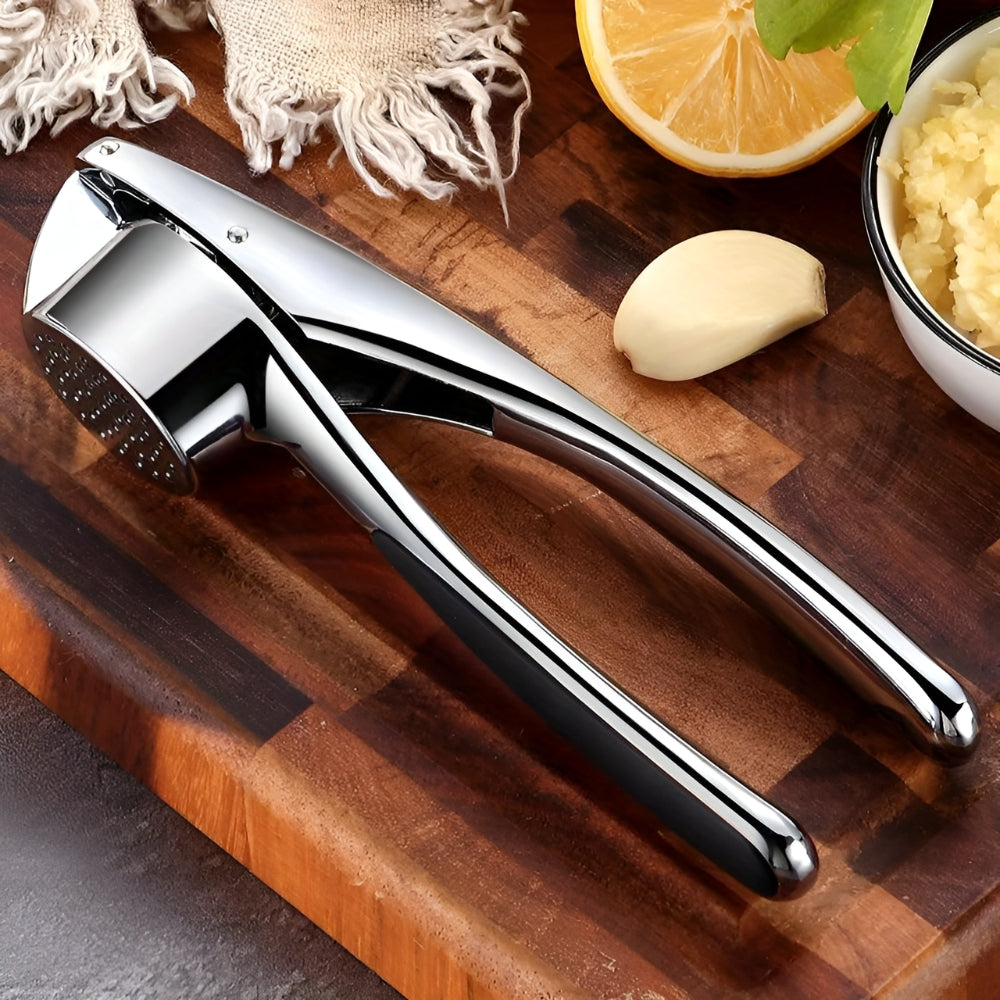 Garlic Squeezer Stainless Steel Ergonomic Non-Slip Handle for Easy Mincing 3