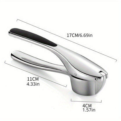 Garlic Squeezer Stainless Steel Ergonomic Non-Slip Handle for Easy Mincing 5