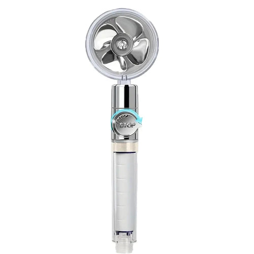 High-Pressure Handheld Shower Head with 360° Rotation | Water-Saving Turbo Fan Design for Enhanced Shower Experience 8