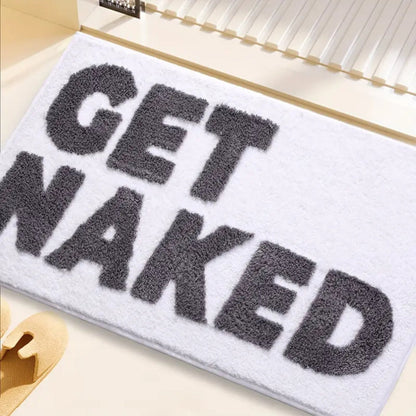 Humorous Bathroom Rug | Non-Slip Microfiber Mat with Absorbent Design | Fun Decor for Comfort and Safety 1