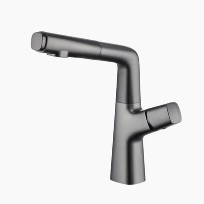 Kitchen Brass Pull-Out Faucet | Elegant Dual-Mode Kitchen Sink Faucet with Sprayer 0