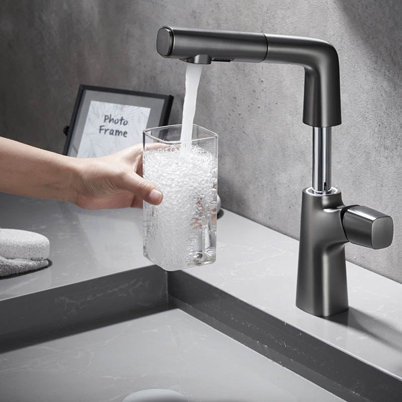 Kitchen Brass Pull-Out Faucet | Elegant Dual-Mode Kitchen Sink Faucet with Sprayer 1