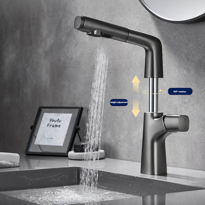 Kitchen Brass Pull-Out Faucet | Elegant Dual-Mode Kitchen Sink Faucet with Sprayer 3