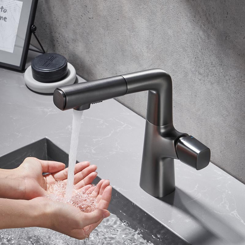 Kitchen Brass Pull-Out Faucet | Elegant Dual-Mode Kitchen Sink Faucet with Sprayer 5