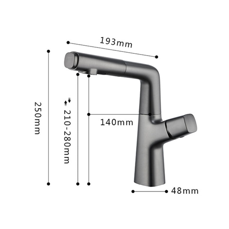 Kitchen Brass Pull-Out Faucet | Elegant Dual-Mode Kitchen Sink Faucet with Sprayer 6