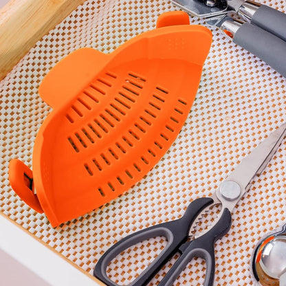 Kitchen Strainer Clip-On Silicone Heat Resistant Easy Drain Design 2