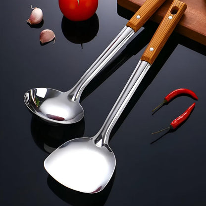Kitchen Utensil Set Stainless Steel 5 Durable Tools Easy Clean 3