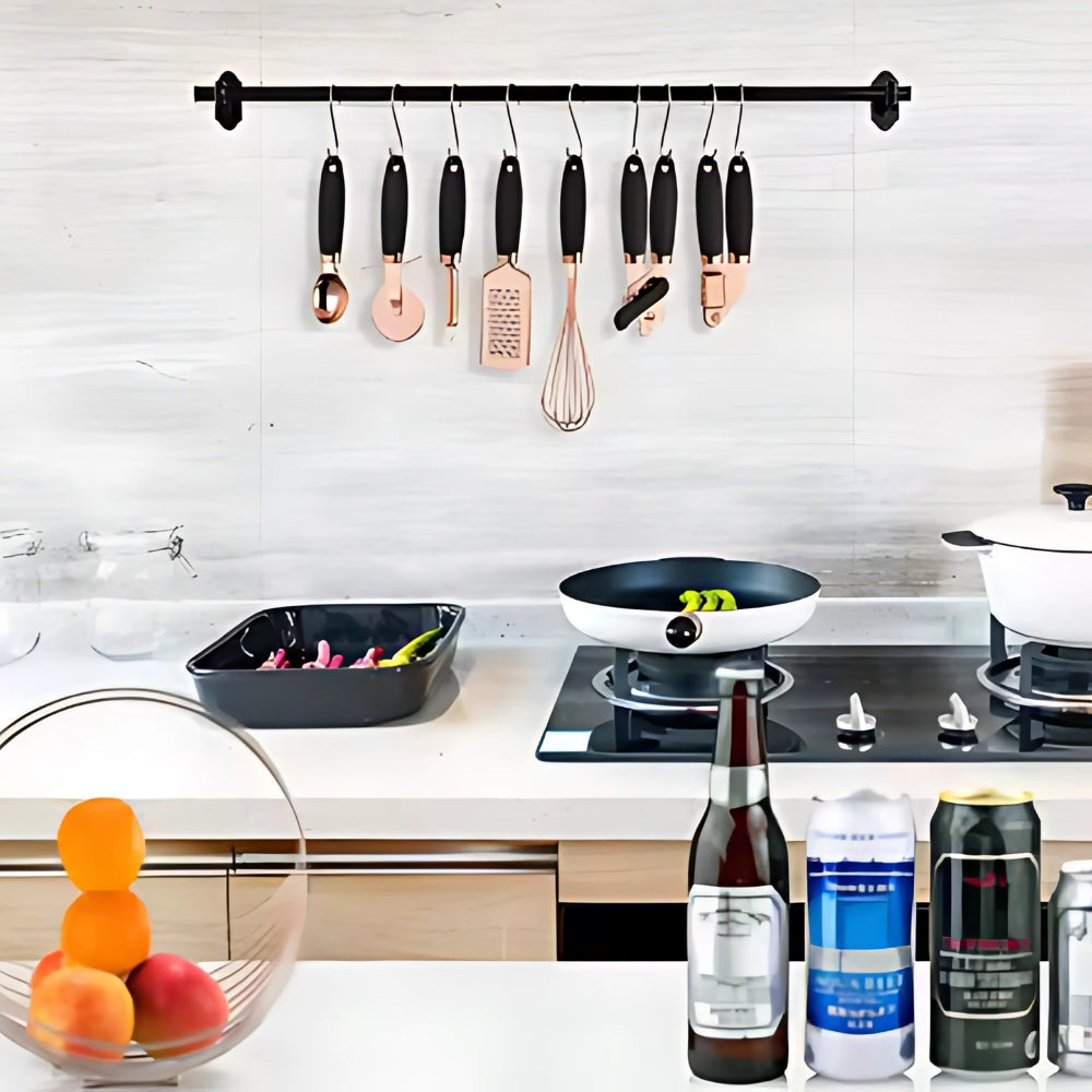 Kitchen Utensils 7-Piece Rose Gold Cooking Set with Silicone Handles 3