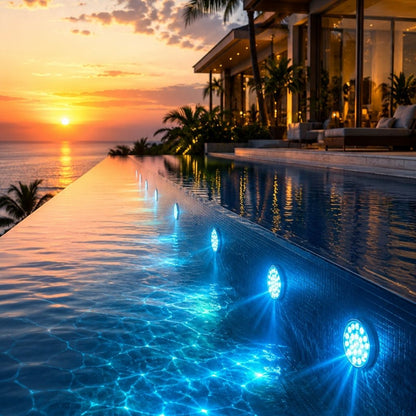 LED Pool Light Submersible Remote Control 16 Colors Easy Install 2
