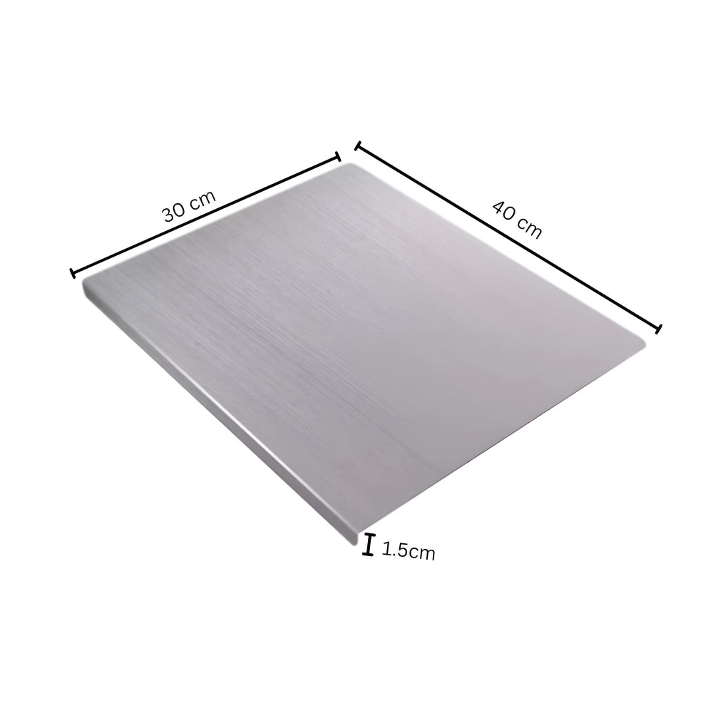 Large Cutting Board Stainless Steel Non-Slip Easy Clean Surface 0