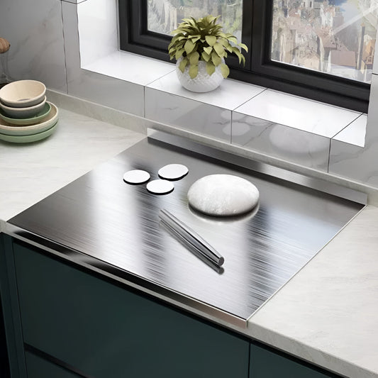 Large Cutting Board Stainless Steel Non-Slip Easy Clean Surface 1