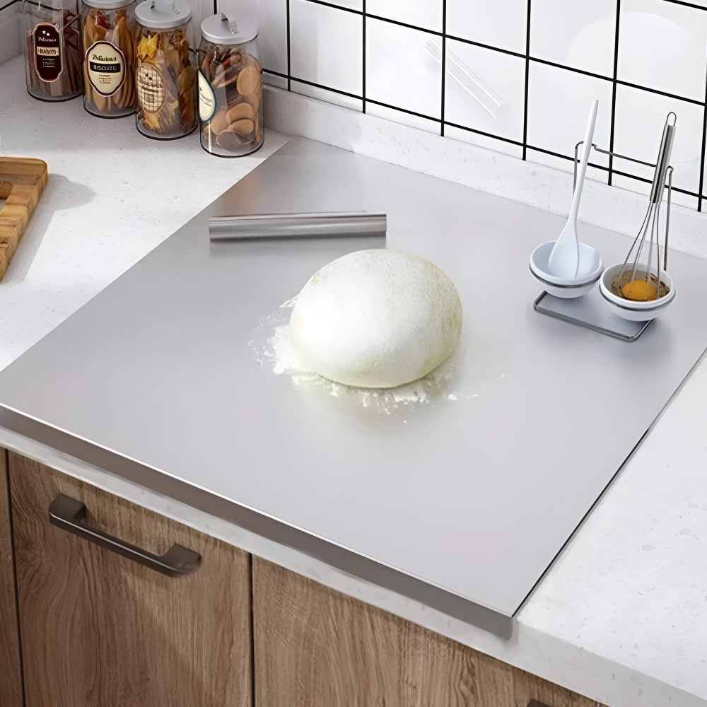 Large Cutting Board Stainless Steel Non-Slip Easy Clean Surface 6
