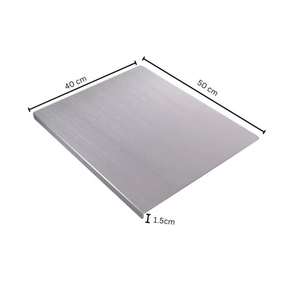 Large Cutting Board Stainless Steel Non-Slip Easy Clean Surface 9