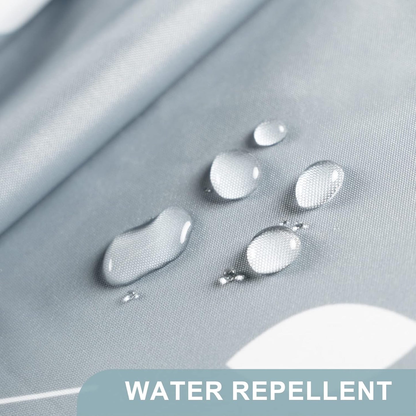 Lucky Clover | Water-Repellent Shower Curtain with Unique Design | Easy-Care Fabric for Fresh Bathrooms 6