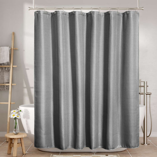 Luxury Waffle Shower Curtain with Heavy-Duty Fabric | Elegant Design for Moisture Resistance and Easy Care 1
