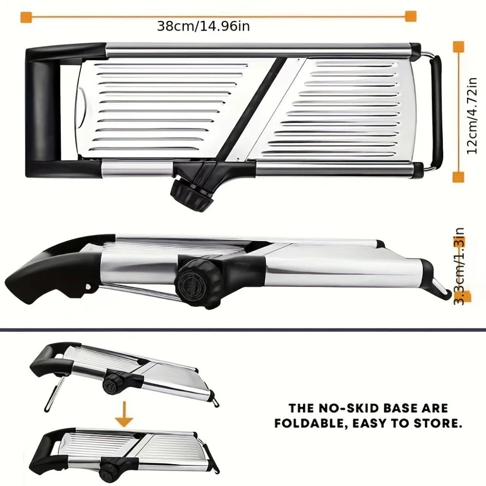 Mandoline Slicer Adjustable Stainless Steel for Versatile Thickness Control 6