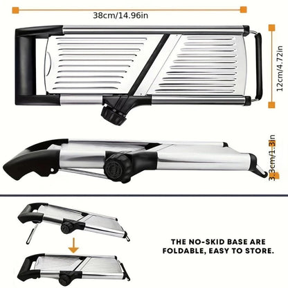 Mandoline Slicer Adjustable Stainless Steel for Versatile Thickness Control 6