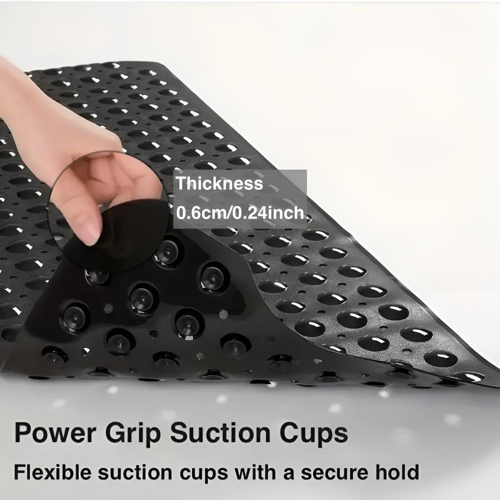 Max Grip | Non-Slip Bathtub Mat with 200 Suction Cups | Safe Showering for All Ages 1