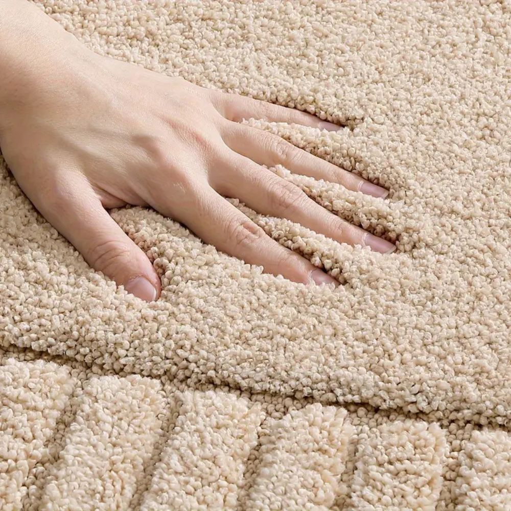 Minimalist Collection | Non-Slip Bath Rug Mat with Soft Flocked Surface | Quick-Drying Comfort for Safety and Style 3