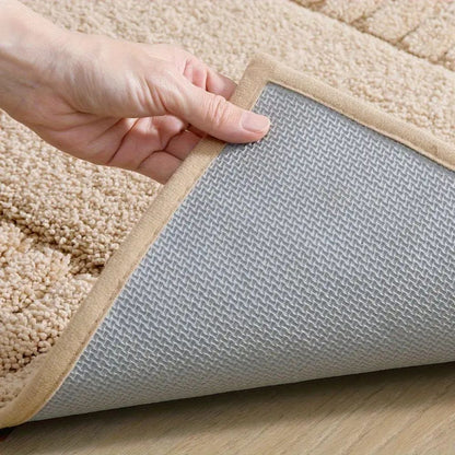Minimalist Collection | Non-Slip Bath Rug Mat with Soft Flocked Surface | Quick-Drying Comfort for Safety and Style 4
