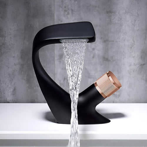 Modern Waterfall Bathroom Sink Faucet with Easy Installation | Elegant Design for Spa-Like Experience 0