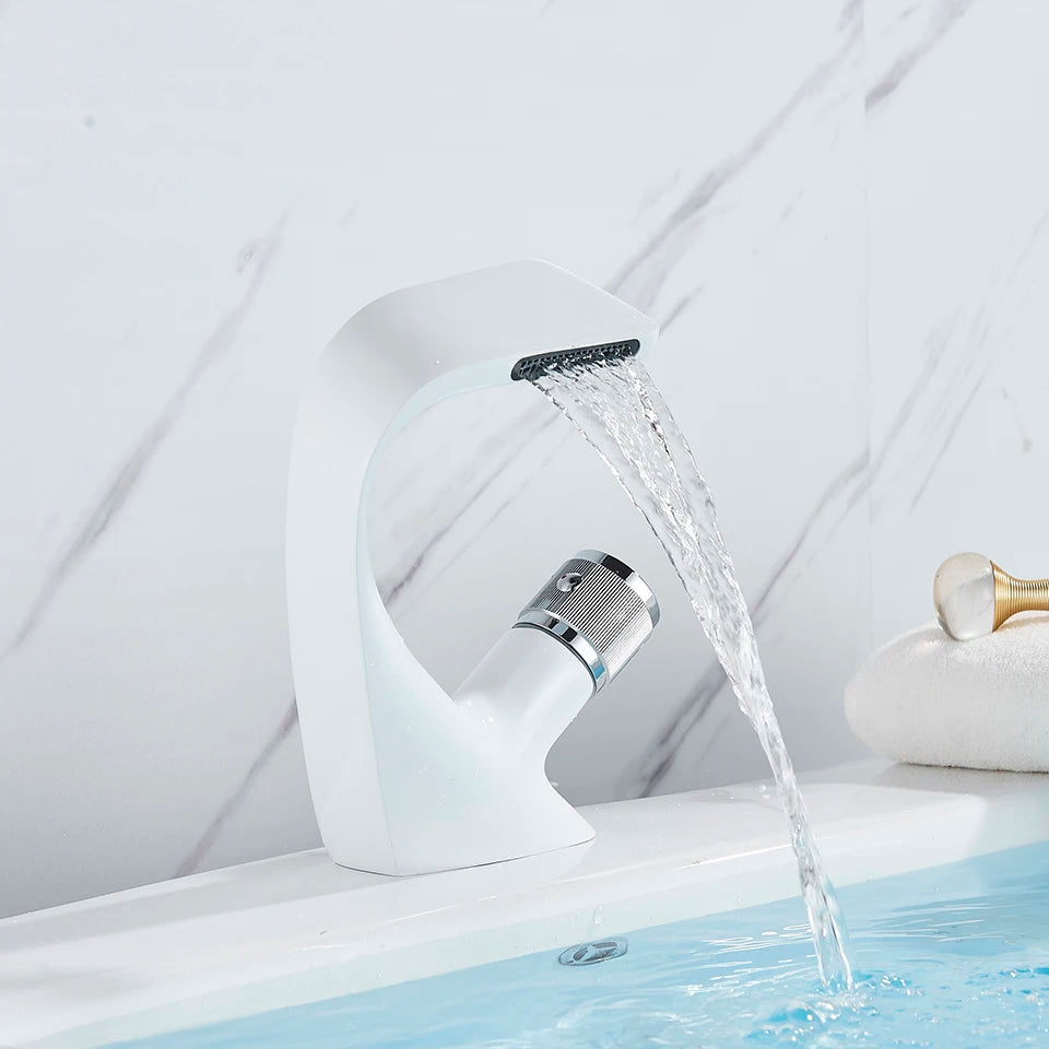 Modern Waterfall Bathroom Sink Faucet with Easy Installation | Elegant Design for Spa-Like Experience 4