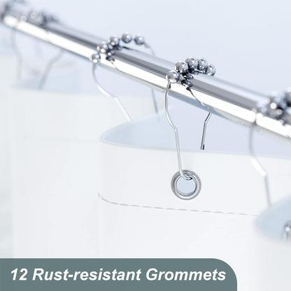 Nature's Touch | Forest Shower Curtain with Unique Artwork & Water-Repellent Fabric for Easy Maintenance 5