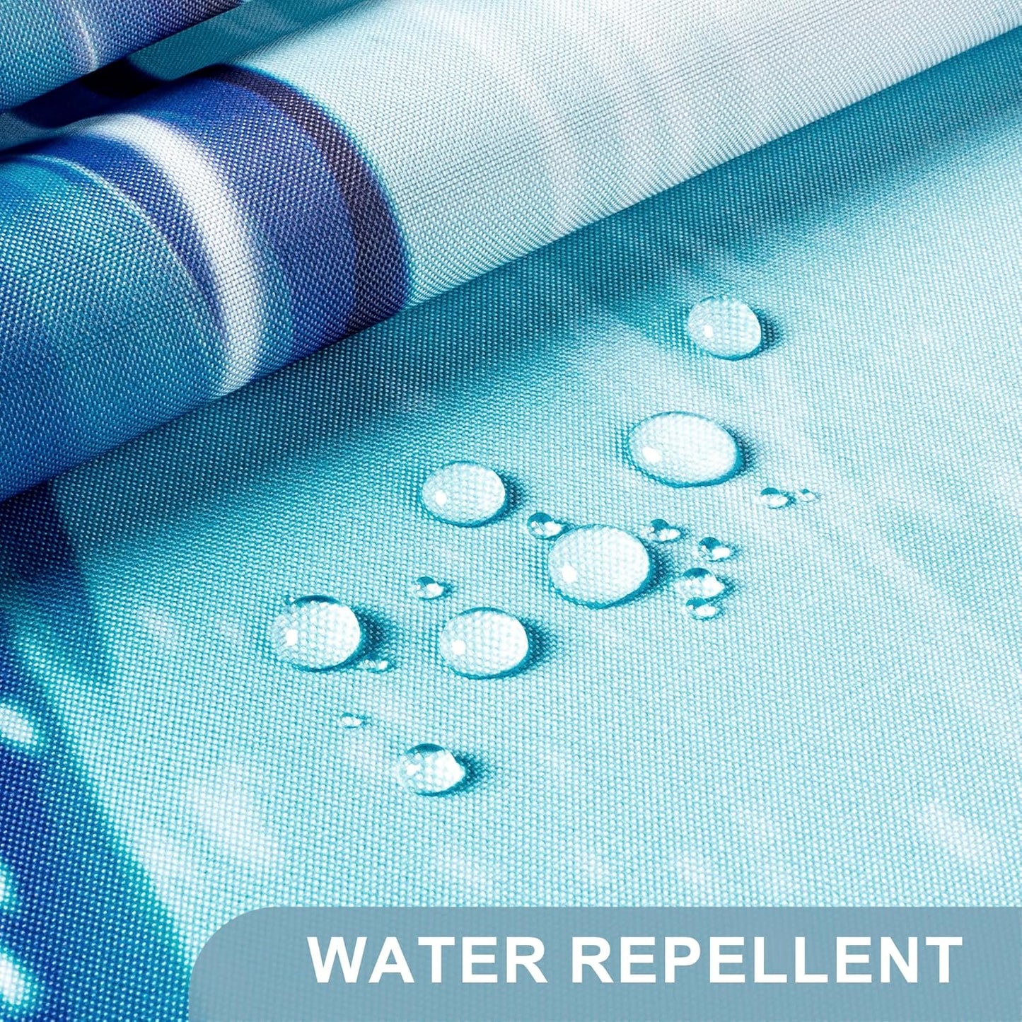 Oceanic Decor | Fish Shower Curtain with Unique Artwork & Weighted Hem | Water-Repellent Fabric for Easy Care 4