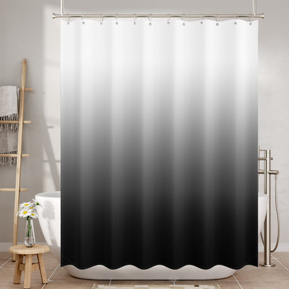 Ombre Shower Curtain with Unique Designer Patterns | Water-Repellent Fabric for Easy Maintenance 1