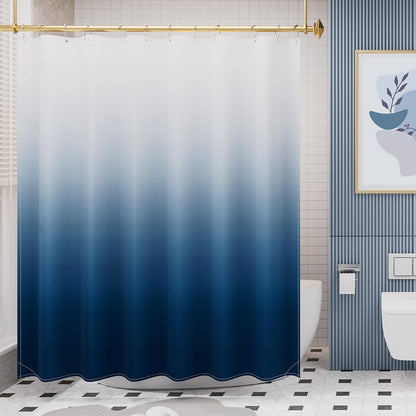 Ombre Shower Curtain with Unique Designer Patterns | Water-Repellent Fabric for Easy Maintenance 8