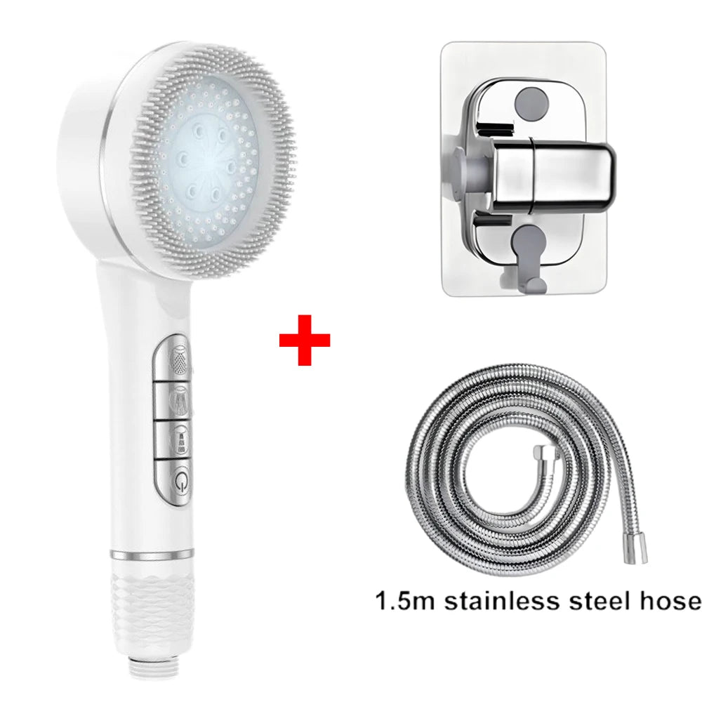 Premium Handheld Shower Head with 4 Modes & One-Key Water Stop | High-Pressure Shower Head with Hose for Luxurious Shower Experience 14