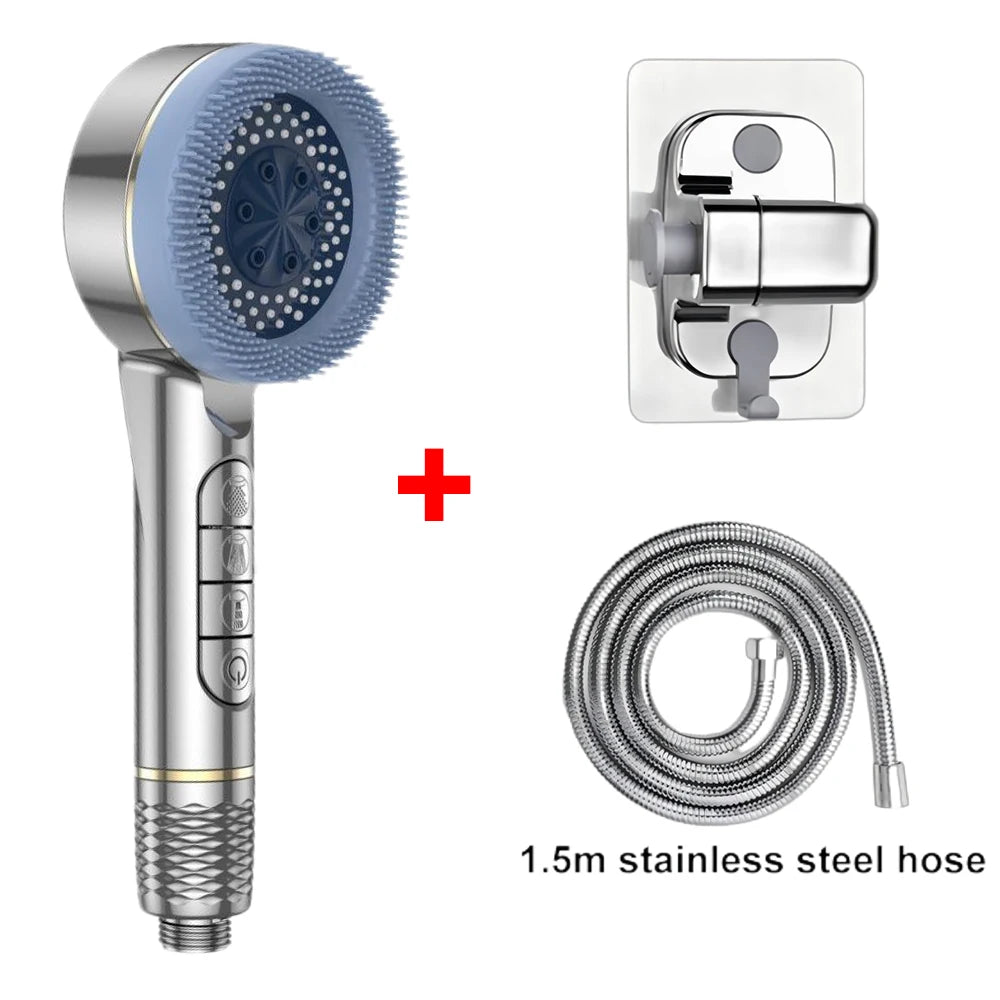Premium Handheld Shower Head with 4 Modes & One-Key Water Stop | High-Pressure Shower Head with Hose for Luxurious Shower Experience 21